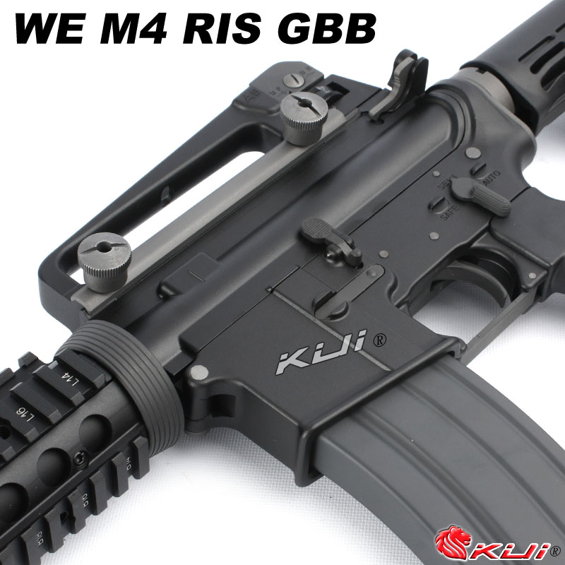 開膛魚骨版~WE M4 RIS GBB 全金屬瓦斯氣動槍,瓦斯槍,長槍(仿真可動槍機~有後座力)