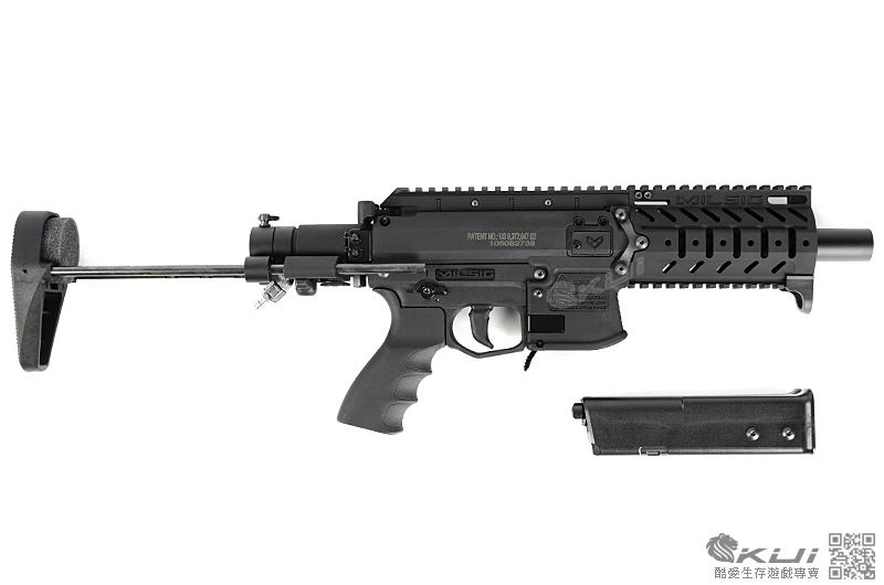 買槍送氣瓶+尾翼彈!~MILSIG M17 SMG 國際版 單連發 戰術漆彈鎮暴槍(17MM),HEATCORE BOX系統