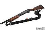 [黑色]-雙點式槍背帶＋散彈槍彈藥帶，槍帶（BB槍，生存遊戲用）霰彈槍 M870、M3、XM1014、M500、SPAS12