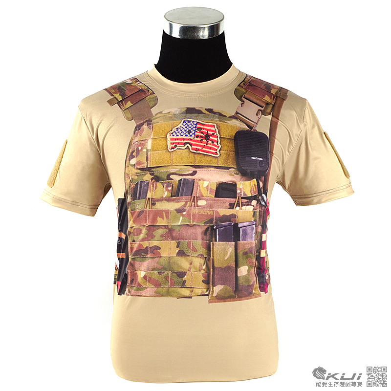XXL號~戰術背心 軍迷潮流 短T-shirt,休閒短袖上衣,T恤