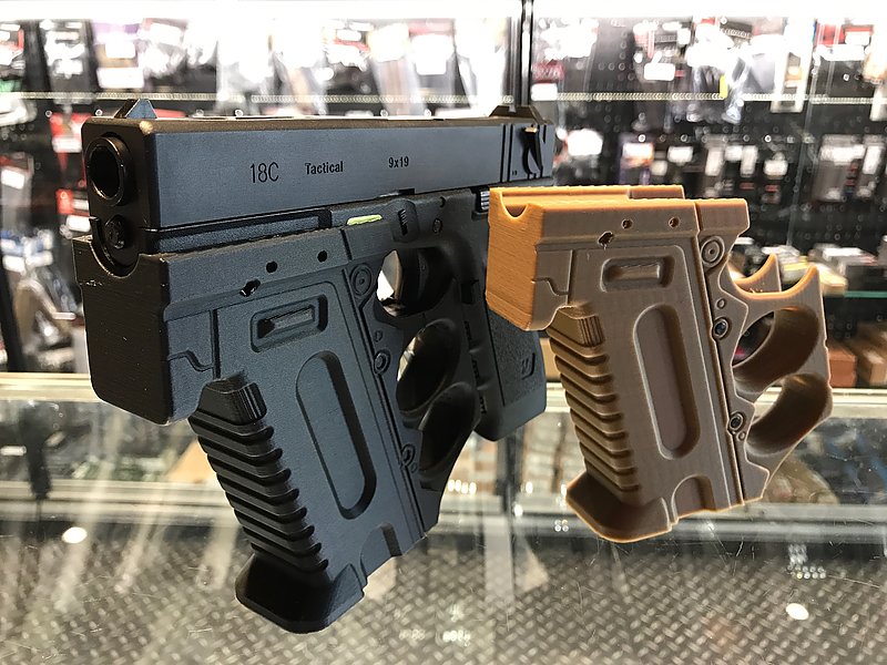 黑色~台製 克拉克 ROCK II 巨石握把套件(通用WE G17/G18)