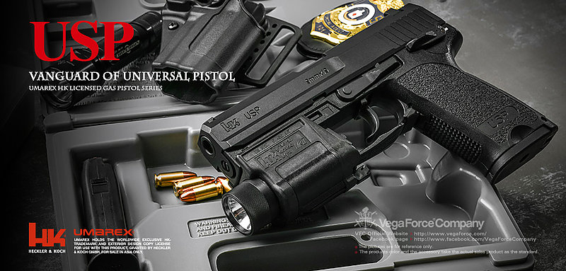 來門市洽詢享有優惠!! VFC 新力作 Umarex HK USP 9mm 氣動瓦斯手槍 仿真操作,擬真重現
