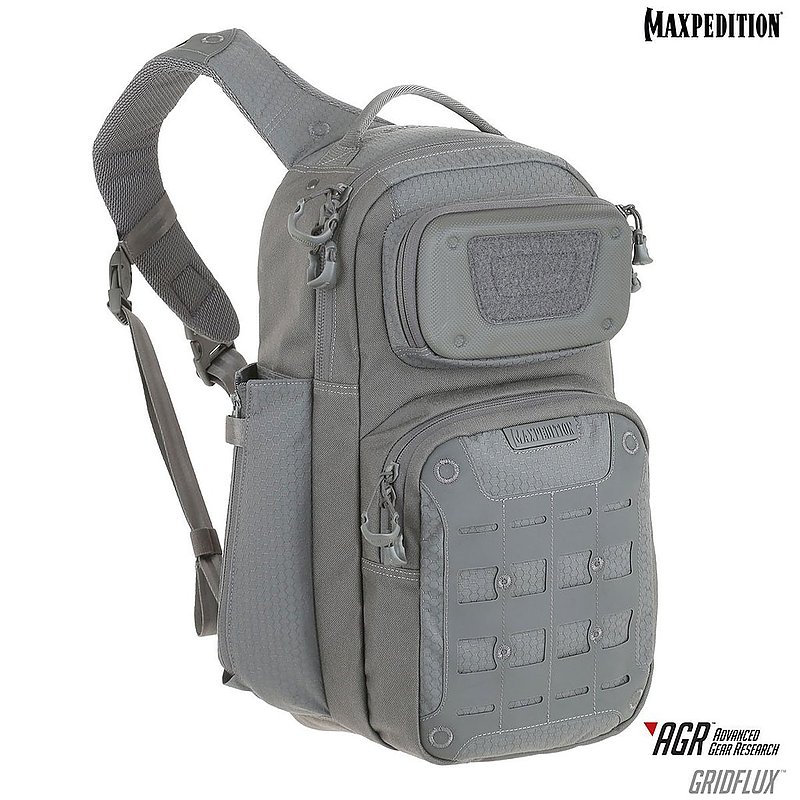 MAXPEDITION AGR進化者 灰色 Gridflux™鯊魚潛行者多功能單肩側背包 工具包 斜背包 郵差包 急救包 18L