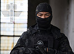 [警黑色-魔蠍迷彩]-台灣總代理 酋長 頭套面罩、偽裝頭罩，防恐特警忍者、防空汙防風防砂、透氣舒適~KUI947