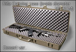 [沙色]-SRC 105公分 防護長槍箱（內部101.5cm）膠箱，防潑水、高硬度、可上鎖，堅持給愛槍絕佳的保護！P-42