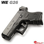 點一下即可放大預覽 -- [黑色]-WE G26C Gen3 克拉克 單連發版 瓦斯槍，GBB手槍，BB槍（滑套會動、後座力、無彈後定）