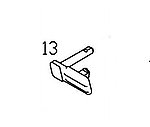 點一下即可放大預覽 -- KJ KP09 CZ75 滑套檔銷 (零件編號#13)