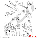 點一下即可放大預覽 -- KWC P226-X5 KCB74 全金屬 CO2手槍 爆炸圖