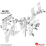 點一下即可放大預覽 -- WG 321 CO2 直壓槍維修零件 爆炸圖