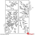 點一下即可放大預覽 -- WE P226 F226 全金屬瓦斯槍 爆炸圖