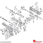 點一下即可放大預覽 -- KWA(KSC) HK.45 瓦斯槍 爆炸圖