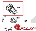 點一下即可放大預覽 -- KSC HK.45 彈匣嘴，上彈頭(零件編號#196)