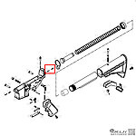 點一下即可放大預覽 -- WE M4／T91／416 GBB 原廠插銷+彈簧（零件編號#68、#69）