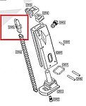 點一下即可放大預覽 -- WE M9 瓦斯彈匣推彈桿 (零件編號# 095)