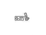 點一下即可放大預覽 -- WE G17/G18/G19/G23/G34/G35 氣閥撞針鎖，切氣片 (零件編號#G-27)