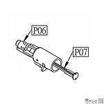 點一下即可放大預覽 -- KWC PT92、PT99 Co2手槍 射嘴 飛機頭+氣流控制件 飛鏢（零件編號#P06、P07）金牛座