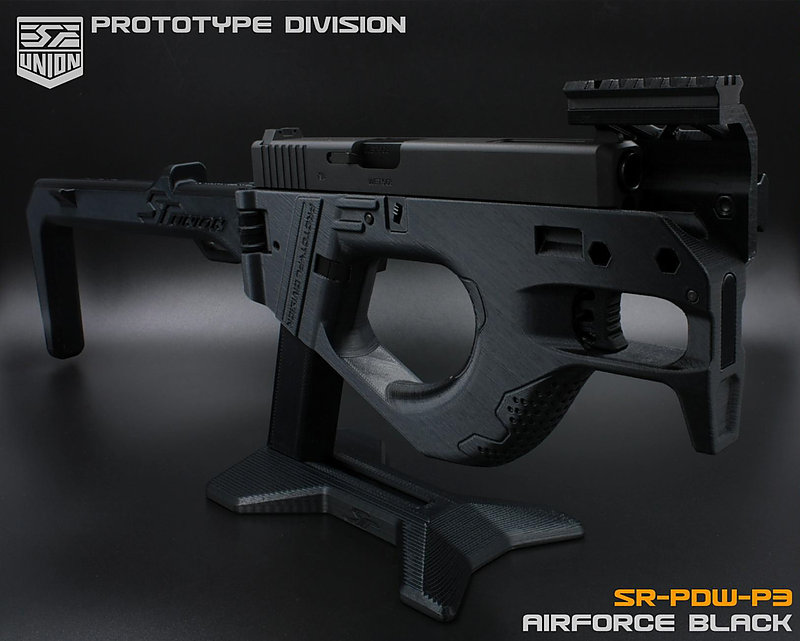 限量優惠!黑色 SRU SR-STAND-PDW-P3 / SR-PDW-P3 展示架,槍架