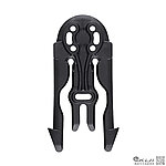 點一下即可放大預覽 -- [黑色]-正品~SAFARILAND 沙法利蘭 MLS 15 MOLLE Holster Locking Fork 模組掛件KIT系統