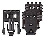 [黑色]-正品Safariland 沙法利蘭 槍套／彈匣套 QLS快拆模組塊系統（公扣*1+母扣*2）Quick Locking System Kit