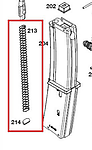 點一下即可放大預覽 -- KSC/KWA MP7 彈匣彈簧+底板固定座(零件編號#213+#214)