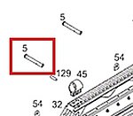 點一下即可放大預覽 -- WE G39C 瓦斯氣動槍 槍身插銷 (零件編號#05)