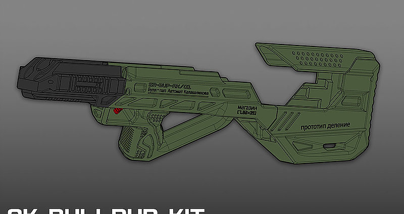 特價!限量優惠!! SRU SR-BUP-AK【軍綠色】瓦斯槍 套件(通用 WE AK PMC,GHK 固定托系列 AK)