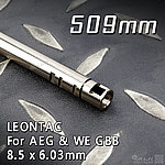 點一下即可放大預覽 -- 買管加送Hop up皮！509mm~LEONTAC AEG 電槍 & WE GBB 通用型 8.5*6.03mm 導流精密管~M16，SR12