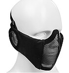 [黑色]-CM1面罩 Wst 武士系列（護耳版）鐵網護嘴 貼腮面具~MA-92