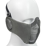 點一下即可放大預覽 -- [槍灰色]-CM1面罩 Wst 武士系列（護耳版）鐵網護嘴 貼腮面具~MA-92