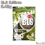 點一下即可放大預覽 -- [0.43g]-白色『PLA環保彈』BLS 5.95mm 精密研磨 環保BB彈，加重彈（1000顆）