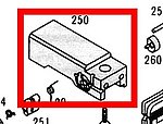 點一下即可放大預覽 -- KSC G18 克拉克 瓦斯槍 飛機座 (零件編號#250)