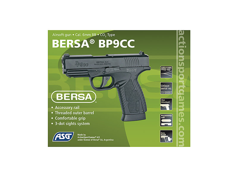 ASG BERSA BP9CC CO2 手槍,BB槍(可操作滑套)