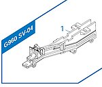 點一下即可放大預覽 -- 怪怪 G&G G960 SV AWS L96 上彈導軌座（零件編號#G960 SV-04-01）