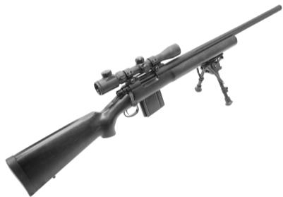 King Arms M700 Police Rifle 警用狙擊槍 瓦斯狙擊槍 (KA-AG-180-BK)
