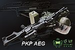 點一下即可放大預覽 -- 利成 LCT PKP 通用機槍，AEG全鋼製電動槍，俄羅斯