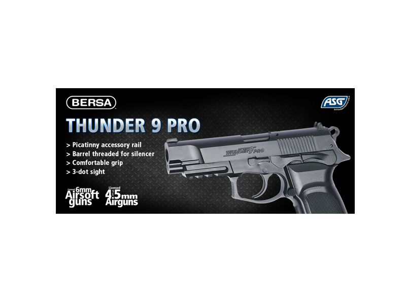 ASG BERSA THUNDER 9 PRO CO2 6mm 手槍,BB槍