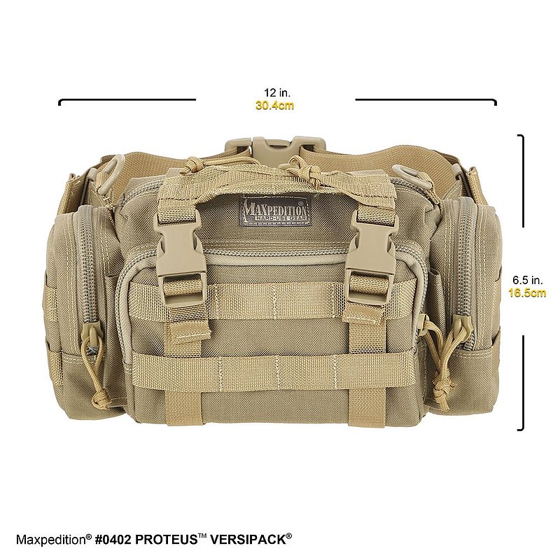 MAXPEDITION TAN 狼棕色 Proteus 變形者機能側背腰包 工具包 斜背包 郵差包 急救包