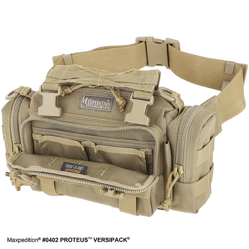 MAXPEDITION TAN 狼棕色 Proteus 變形者機能側背腰包 工具包 斜背包 郵差包 急救包