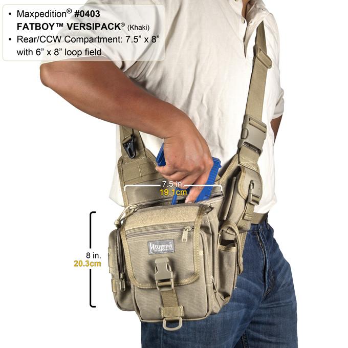 MAXPEDITION 黑色 Fatboy (小)多功能側背鞍袋包 工具包 斜背包 郵差包 急救包