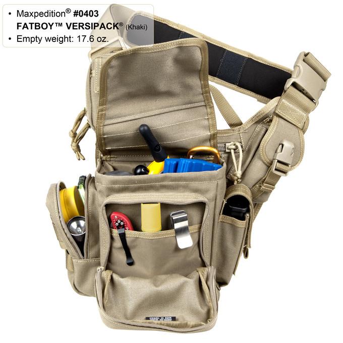 MAXPEDITION 黑色 Fatboy (小)多功能側背鞍袋包 工具包 斜背包 郵差包 急救包
