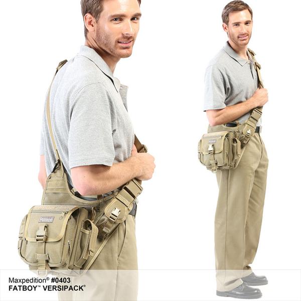 MAXPEDITION 黑色 Fatboy (小)多功能側背鞍袋包 工具包 斜背包 郵差包 急救包
