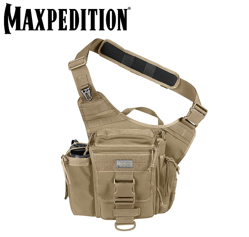 MAXPEDITION TAN 狼棕色 Jumbo (大)多功能側背鞍袋包 工具包 斜背包 郵差包 急救包