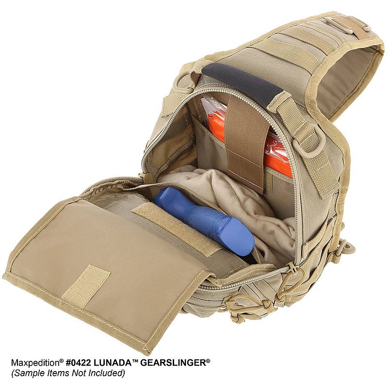 MAXPEDITION 黑色Lunada Gearslinger夜行者胸掛斜背包 工具包 側背包