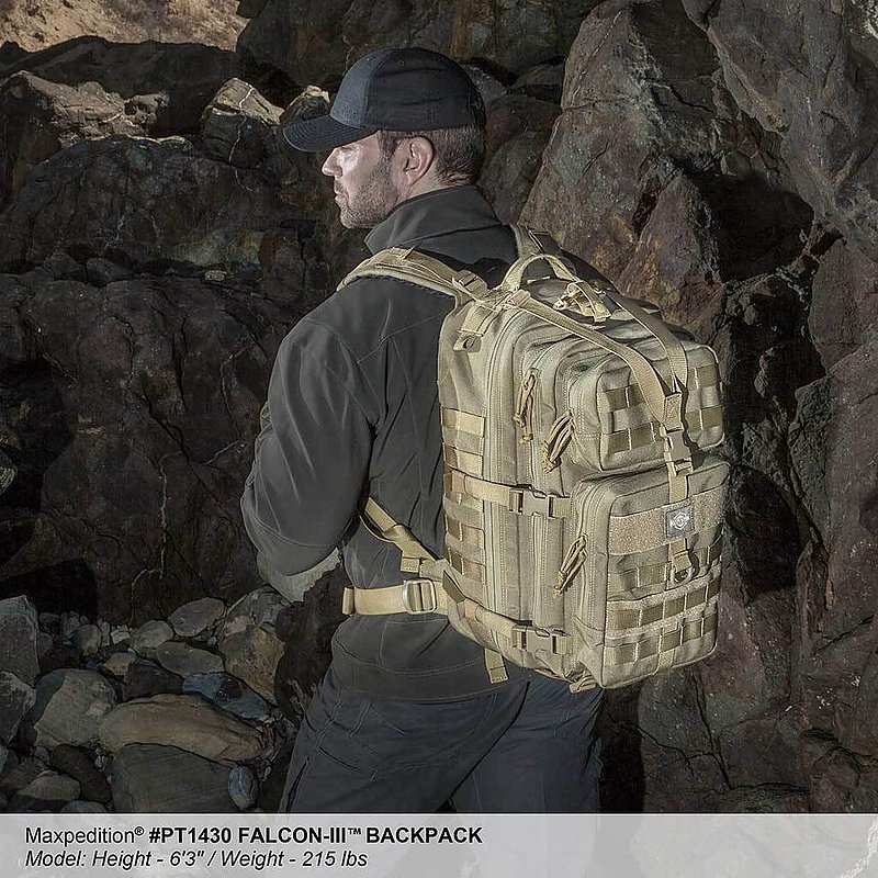 MAXPEDITION TAN狼棕色 Falcon-III 獵隼戰術多功能背包35L