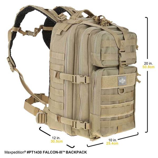 MAXPEDITION TAN狼棕色 Falcon-III 獵隼戰術多功能背包35L