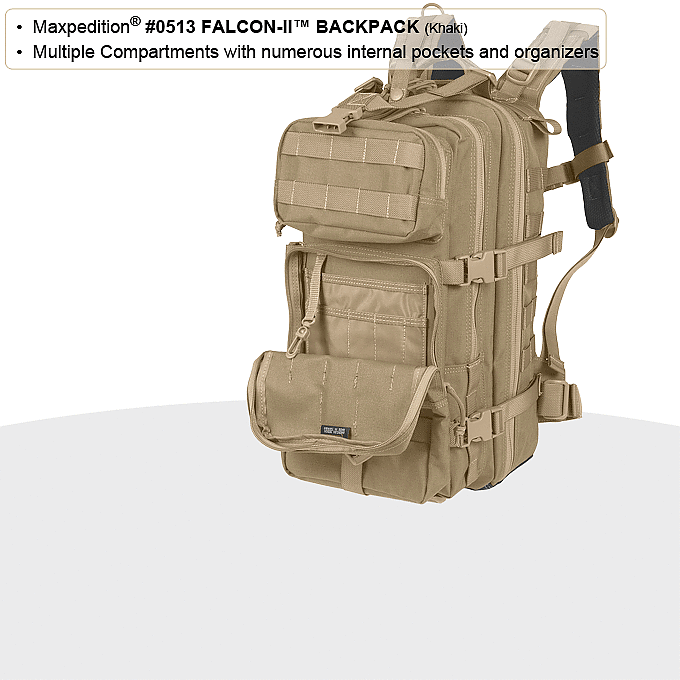 MAXPEDITION 狼棕色 Falcon-II 獵隼戰術背包 23L