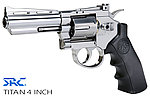 點一下即可放大預覽 -- [4吋-白金銀]-SRC Titan 泰坦 Co2 全金屬左輪手槍 安全仿真彈殼