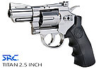 點一下即可放大預覽 -- [2.5吋-白金銀]-SRC Titan 泰坦 Co2 全金屬左輪手槍 安全仿真彈殼