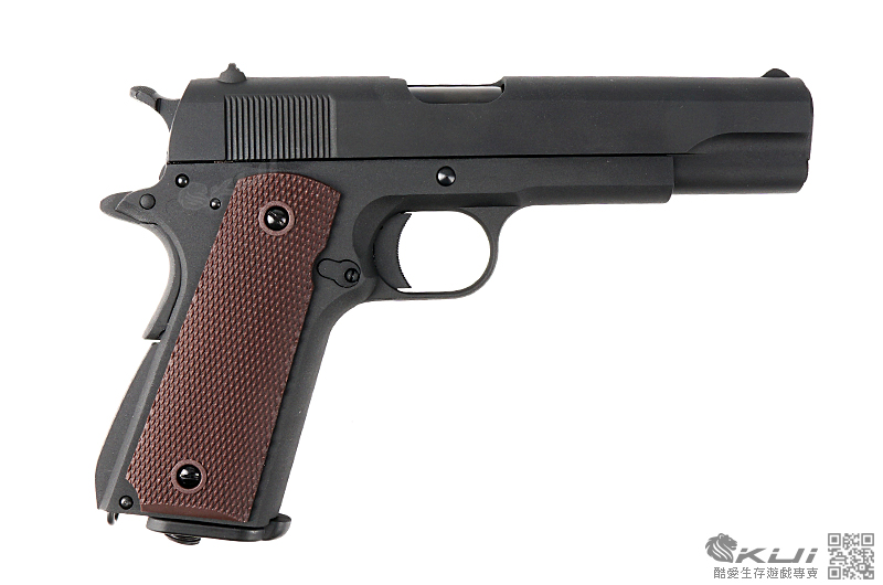 SRC SR-1911 半金屬 自動退膛手槍,瓦斯手槍,BB槍(GB-0731P) (附槍箱) 送1911造型鑰匙圈!