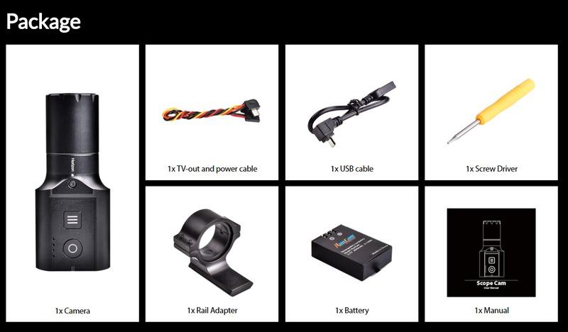 RunCam Scope Cam 50mm鏡頭 槍燈造型 小型攝影機 錄影機 原價$6000 推廣價$5500!
